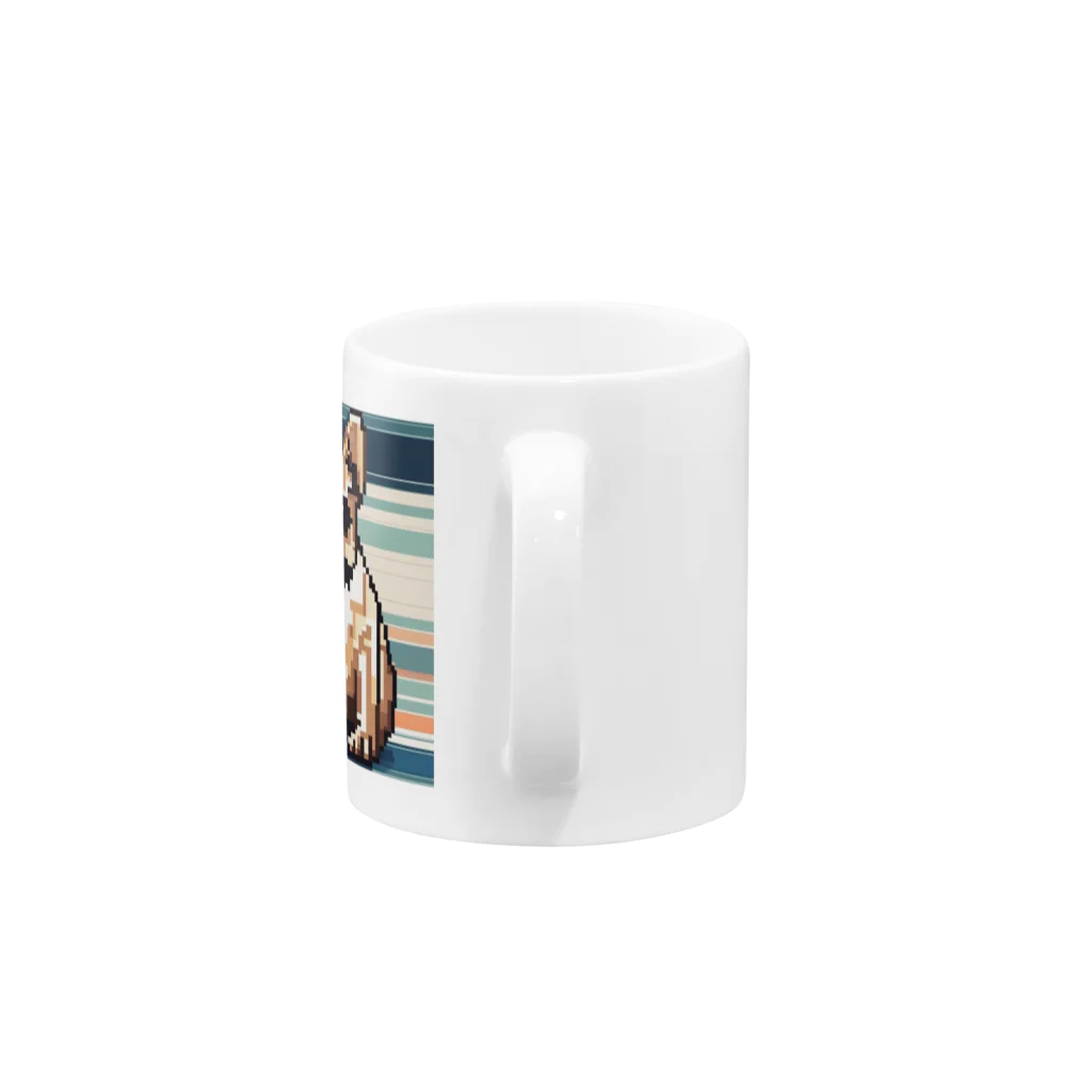 koba777のドット絵フレンチブルドッグ Mug :handle