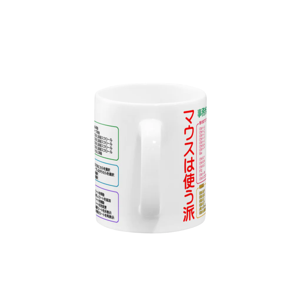 marudonchanの厳選！エクセルショートカット Mug :handle