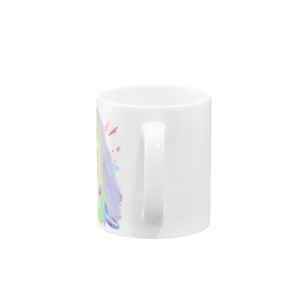 k..m 8888のスピリチュアルアートm..k1111 Mug :handle