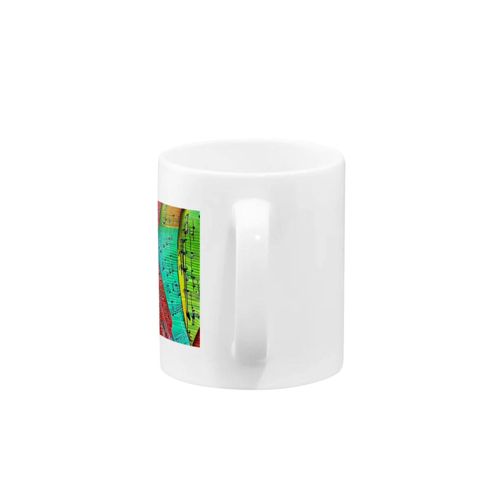 なっつ ふぁくとりーの柄物 Mug :handle