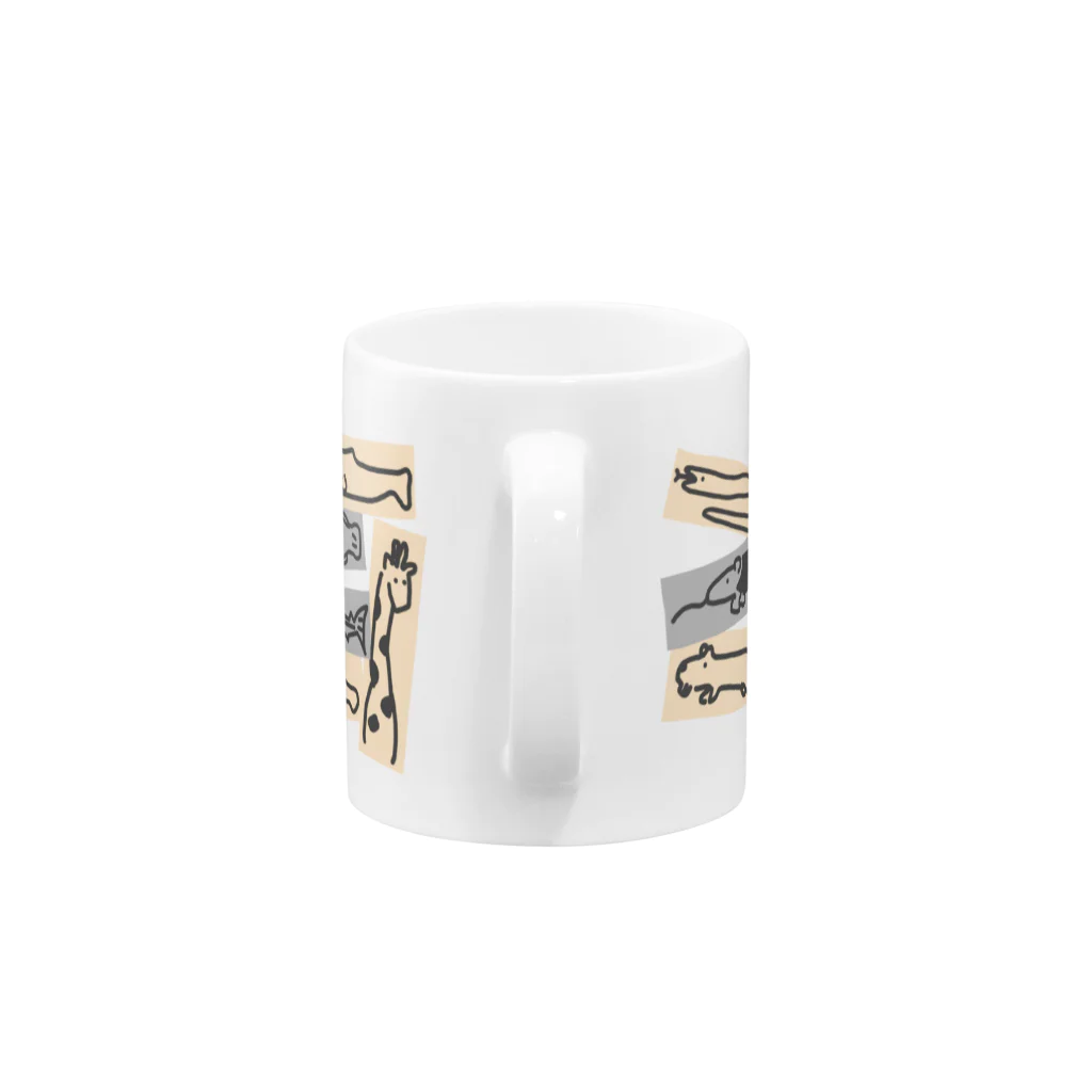 いきものや　のの（別館）のいきものたくさんドリンク Mug :handle