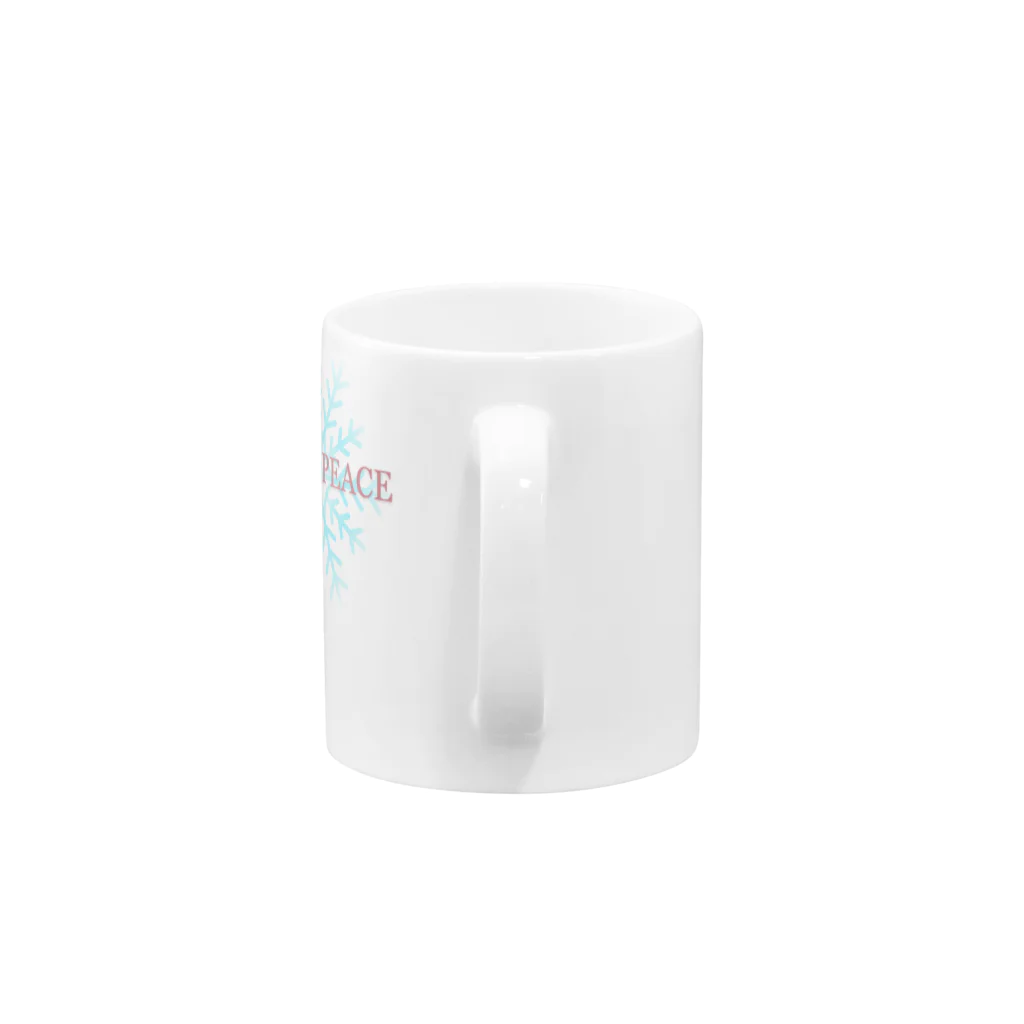 sakuranonakanoharunokazeの雪の結晶 Mug :handle