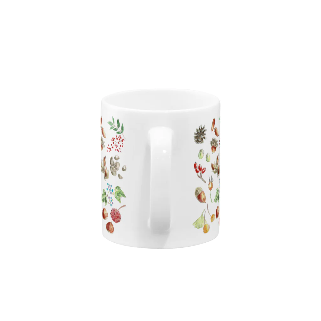 kusunokiharunaの秋の木の実マグカップ Mug :handle
