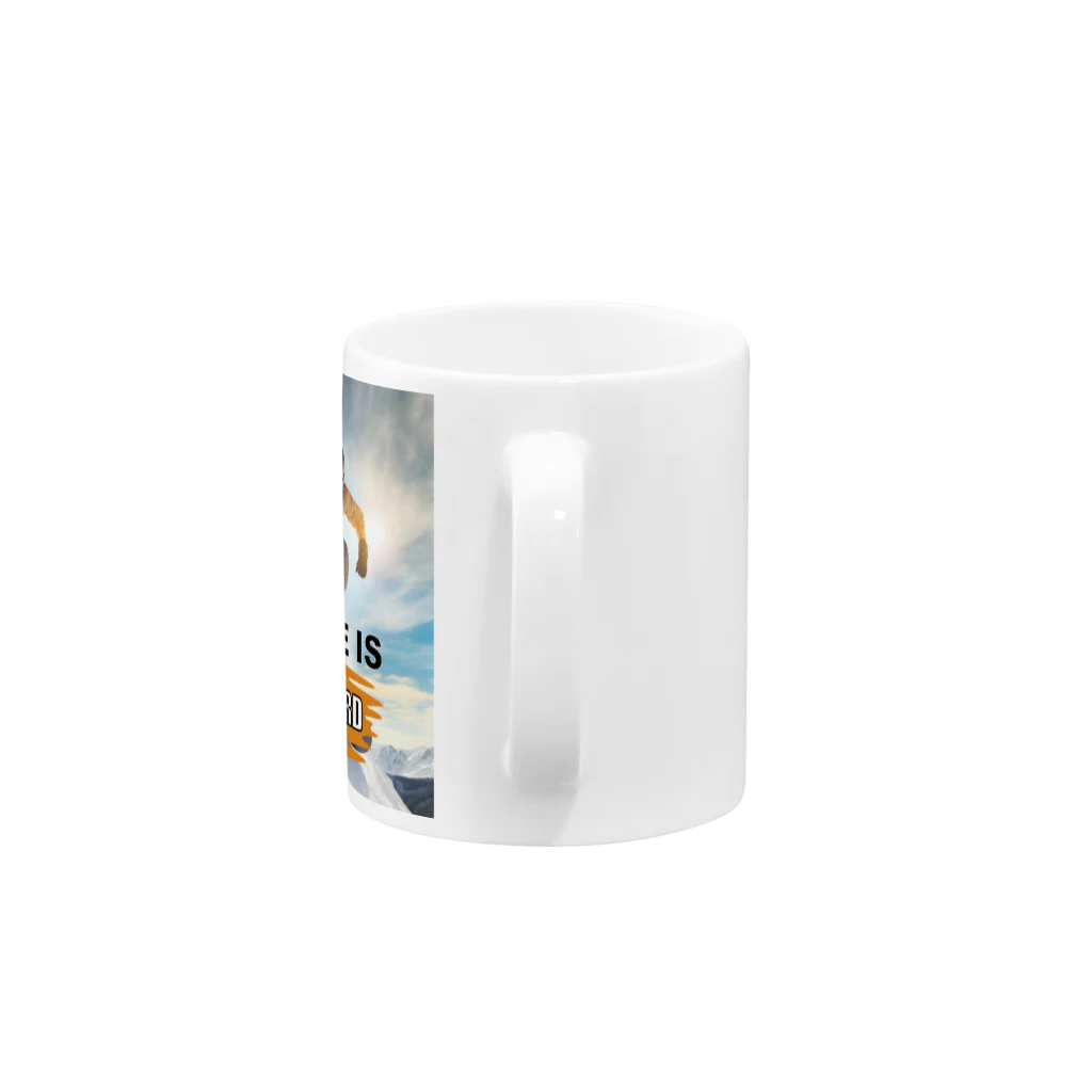 ArtDesignWorksのスノーボードスポーツ Mug :handle