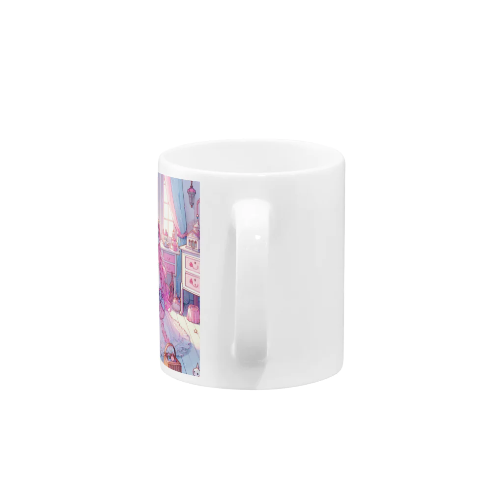 adorer_のふわふわドレスの女の子 Mug :handle