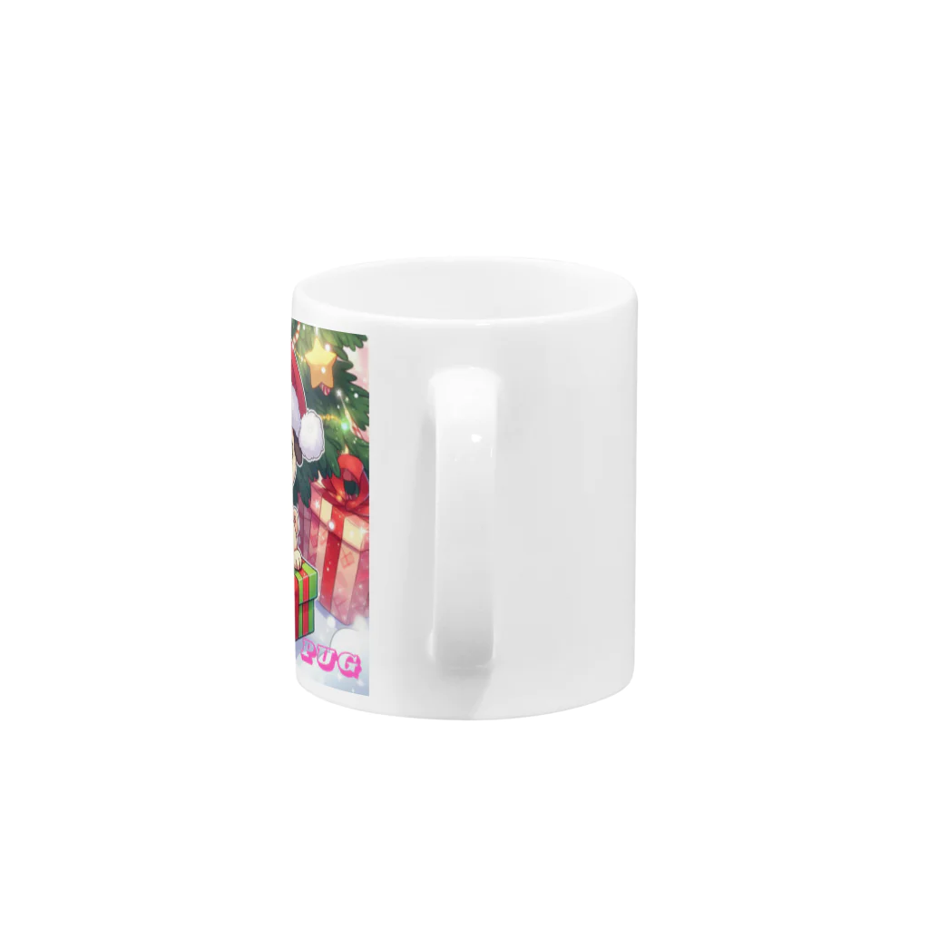 furebuhi　clubのXmas PUG Mug :handle