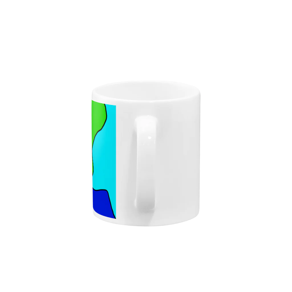 masuterのカラフル Mug :handle