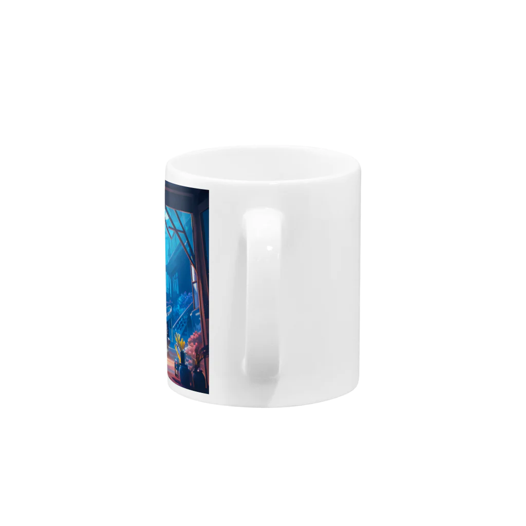 卯月なのかのWonder Houses Journey　〜いつか夢見た遊び心の旅〜　No.3「MARINE DAYS」 Mug :handle