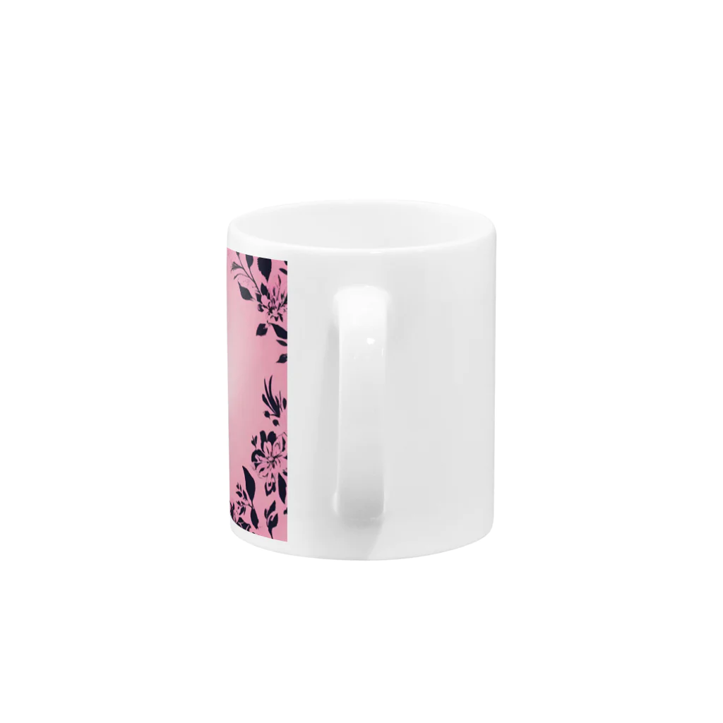 asm193のかわいい女の子の影絵 Mug :handle