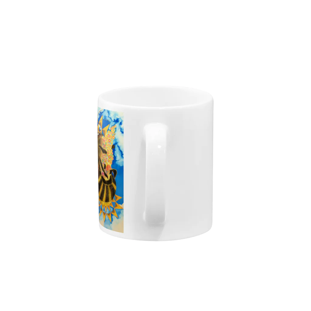 夜  の夢ミツバチ Mug :handle