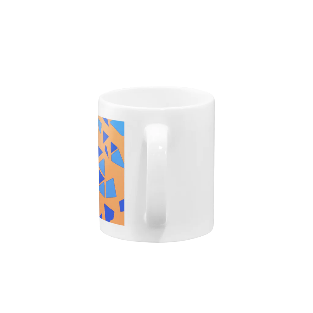 理系大学院生の出力のteal orange Mug :handle