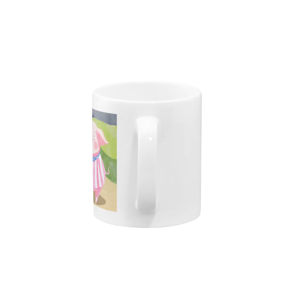 Yumexの豚のブーちゃん Mug :handle