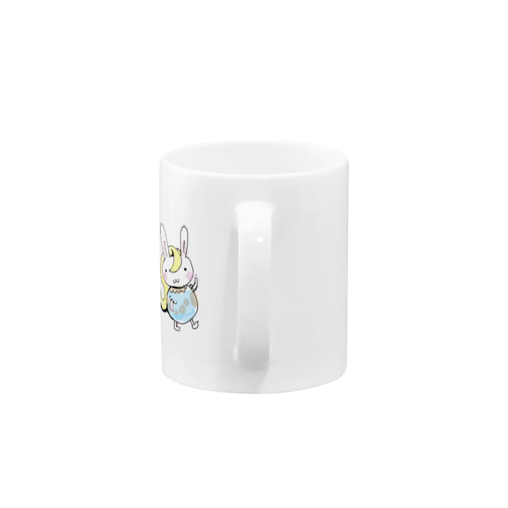 るなてら赤猫しょっぷのるなてら Mug :handle