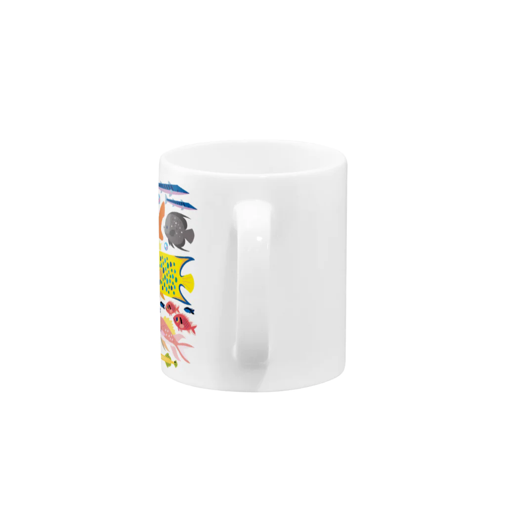 みなとまち層のキング&クイーンエンゼルフィッシュ Mug :handle