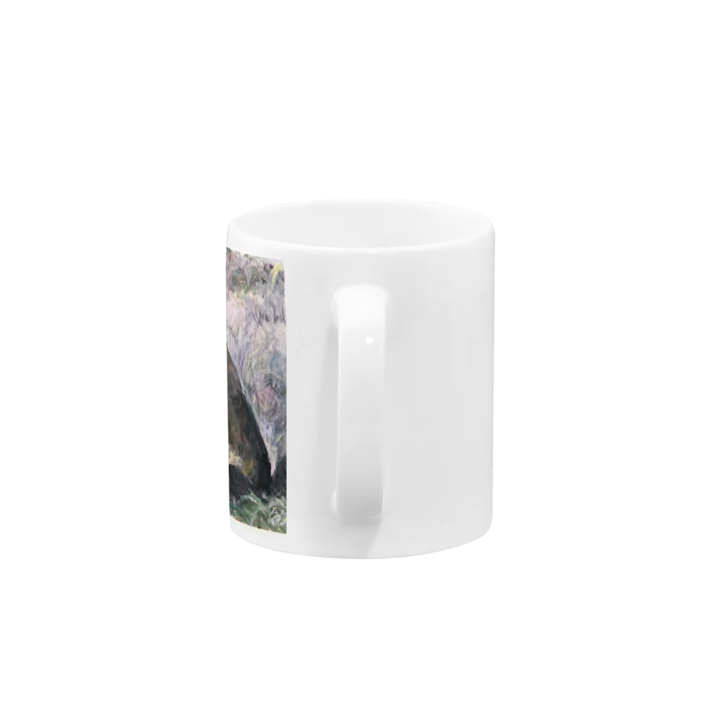 Toshiko’s shopの甲斐犬の大あくび Mug :handle