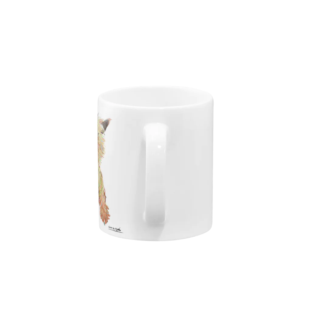 harumoyoi/haruのおしゃれなヨークシャテリアグッズ Mug :handle