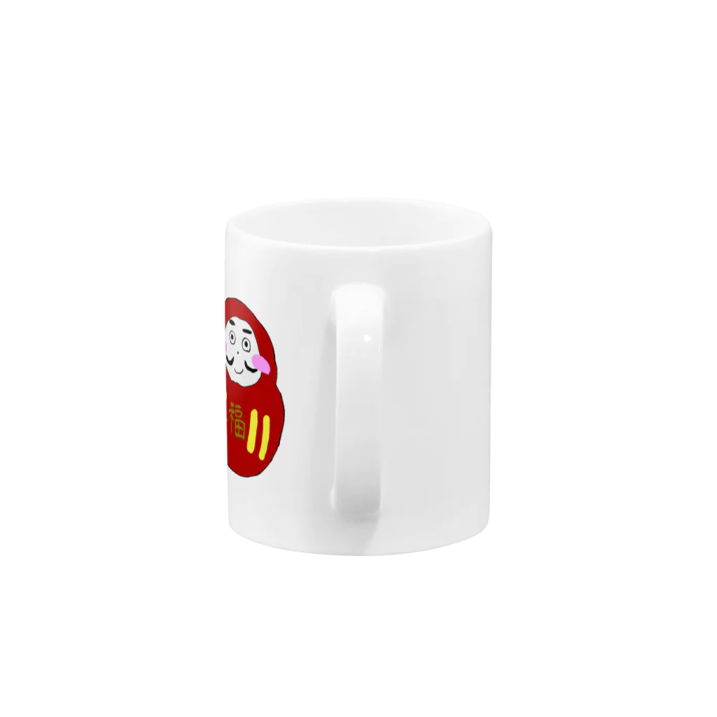 Mrstakowasaのちーちゃんの達磨 Mug :handle