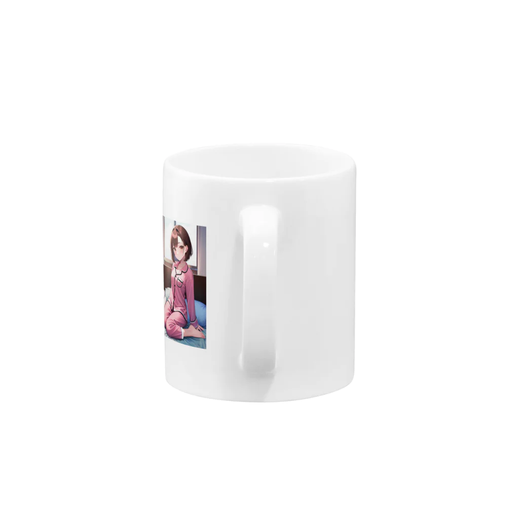 AI美女王国のドット絵みかちゃん Mug :handle