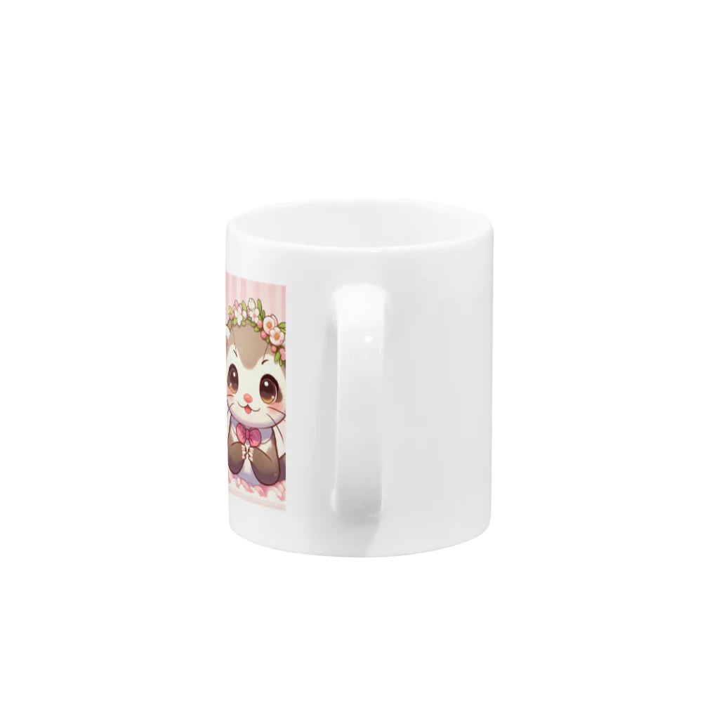 itachのフェレットマスコット Mug :handle