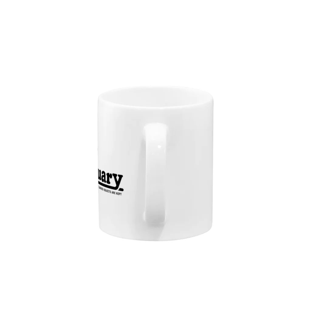 metao dzn【メタヲデザイン】のサンクチュアリ（bk） Mug :handle