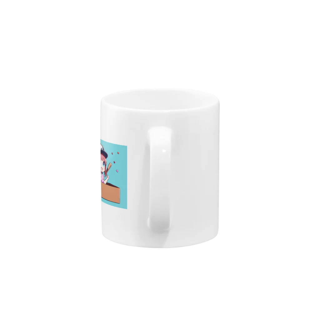 agariiのダンボール　野球女子　ヨネオリ Mug :handle