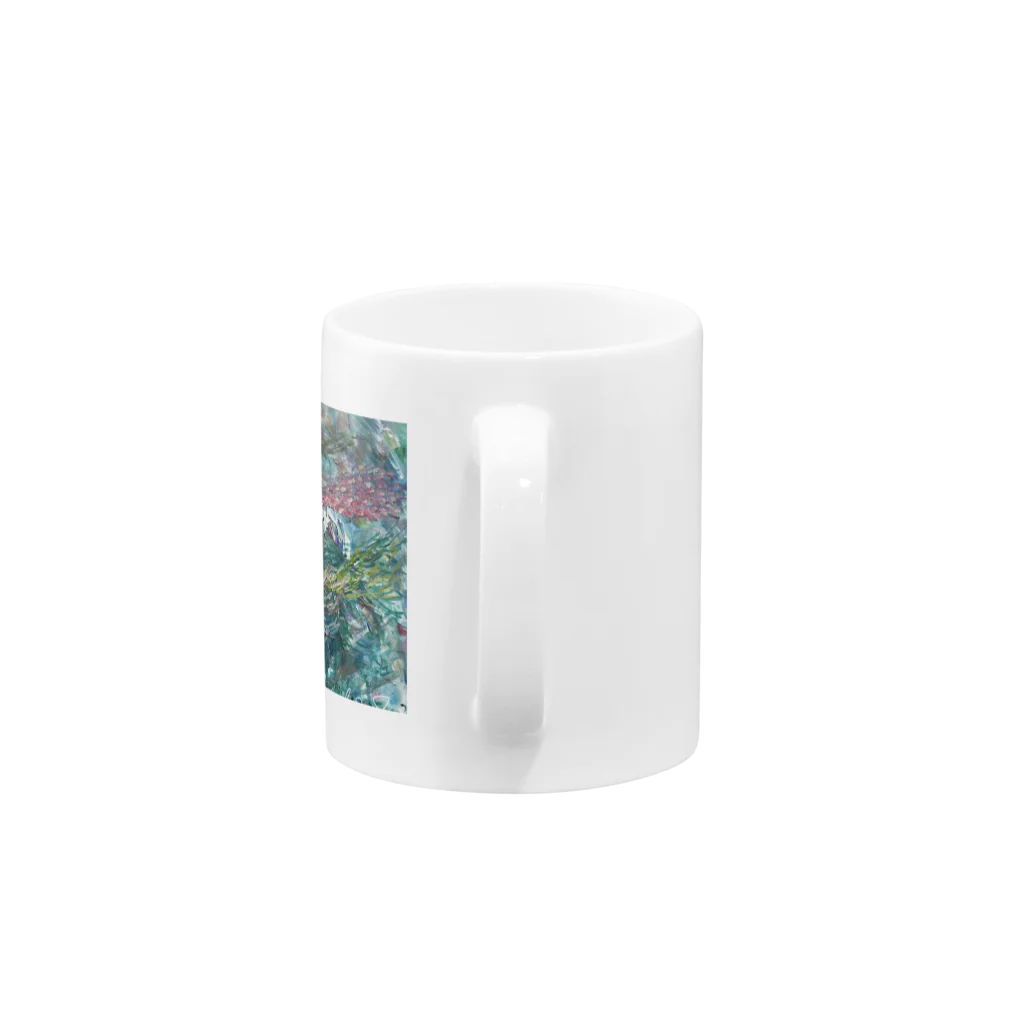 Chikyu-yueiの森の幻獣たち / Forest fantoms Mug :handle