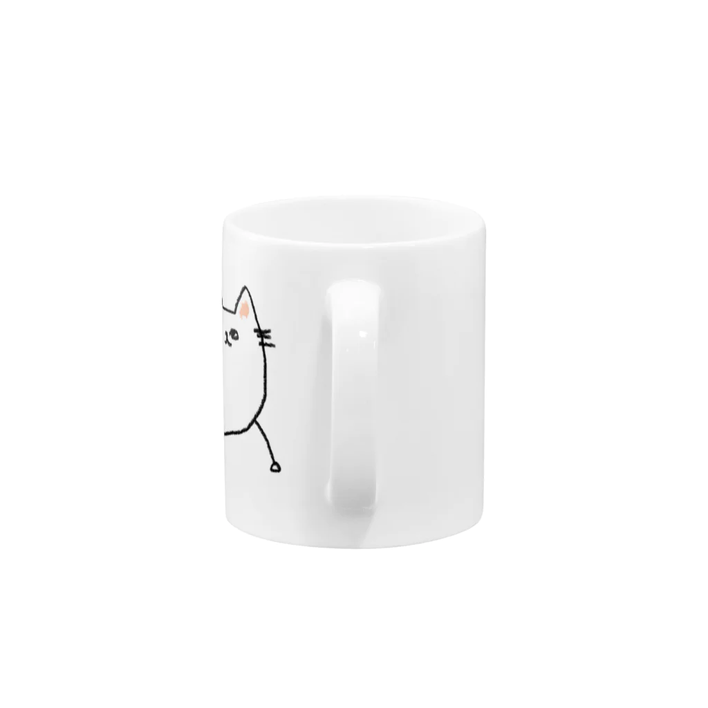 86_hamburgerのねこもどきに保護されるよ Mug :handle