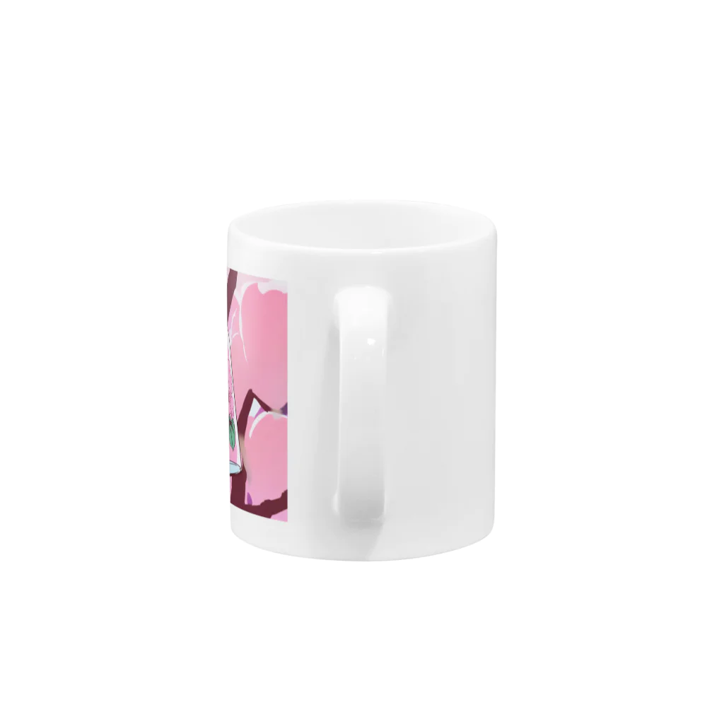 リホタママの水筒の中の桜 Mug :handle