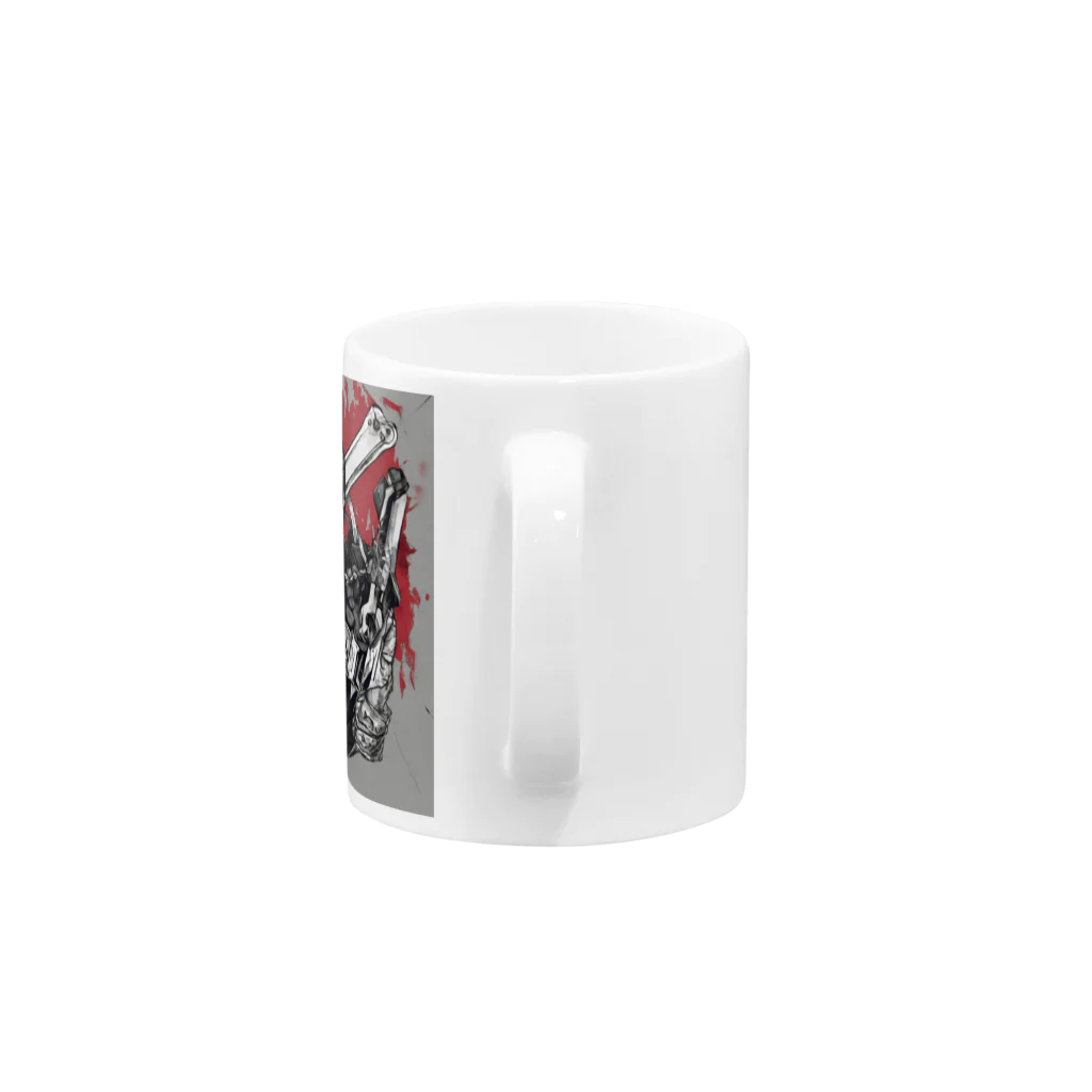 takuSHOP99のデスマスク Mug :handle