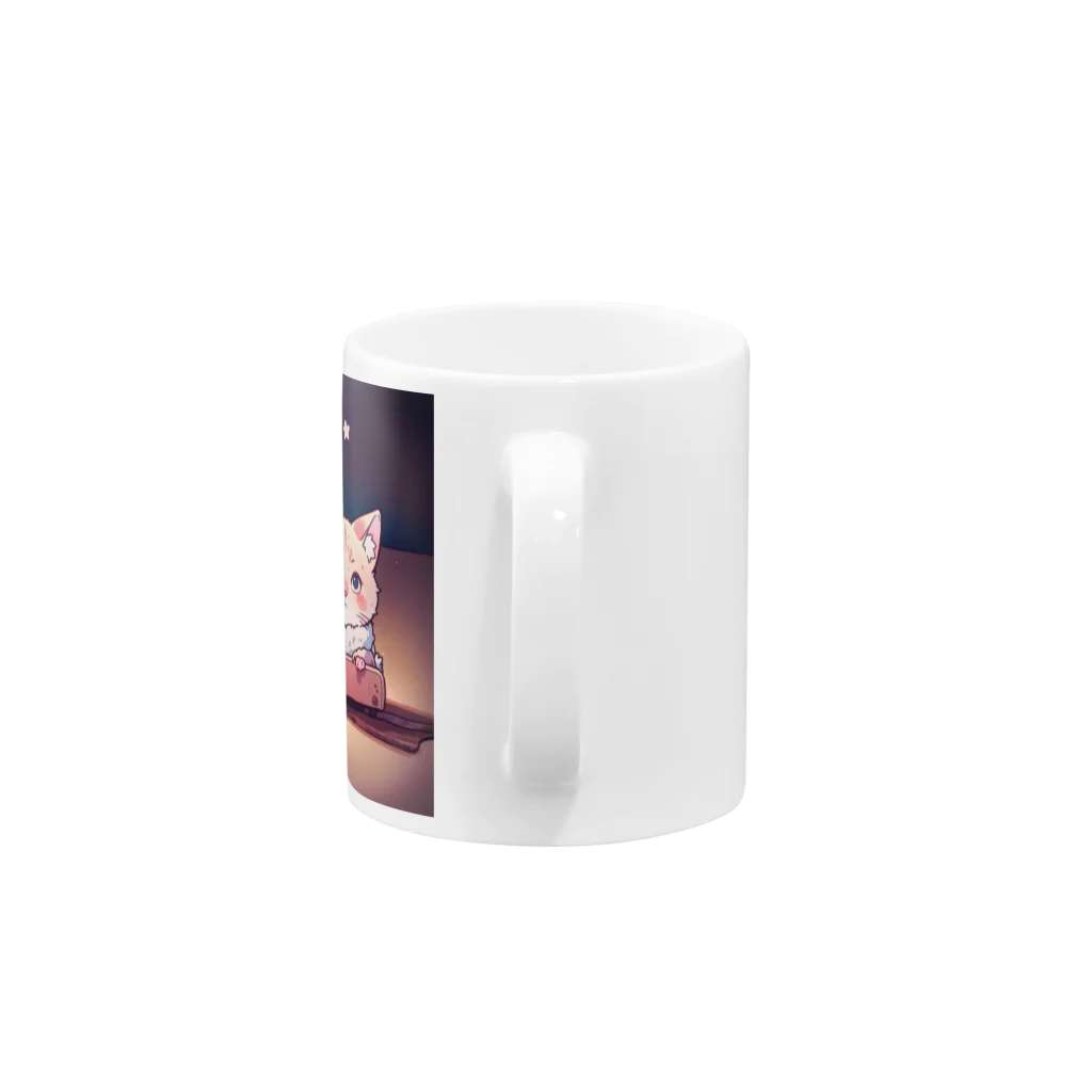 akatuki2525のニャンこｰお座りverｰ Mug :handle