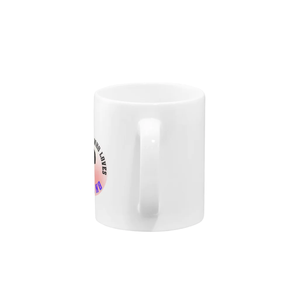 ポンキチはうすの着物大好き女の子 Mug :handle