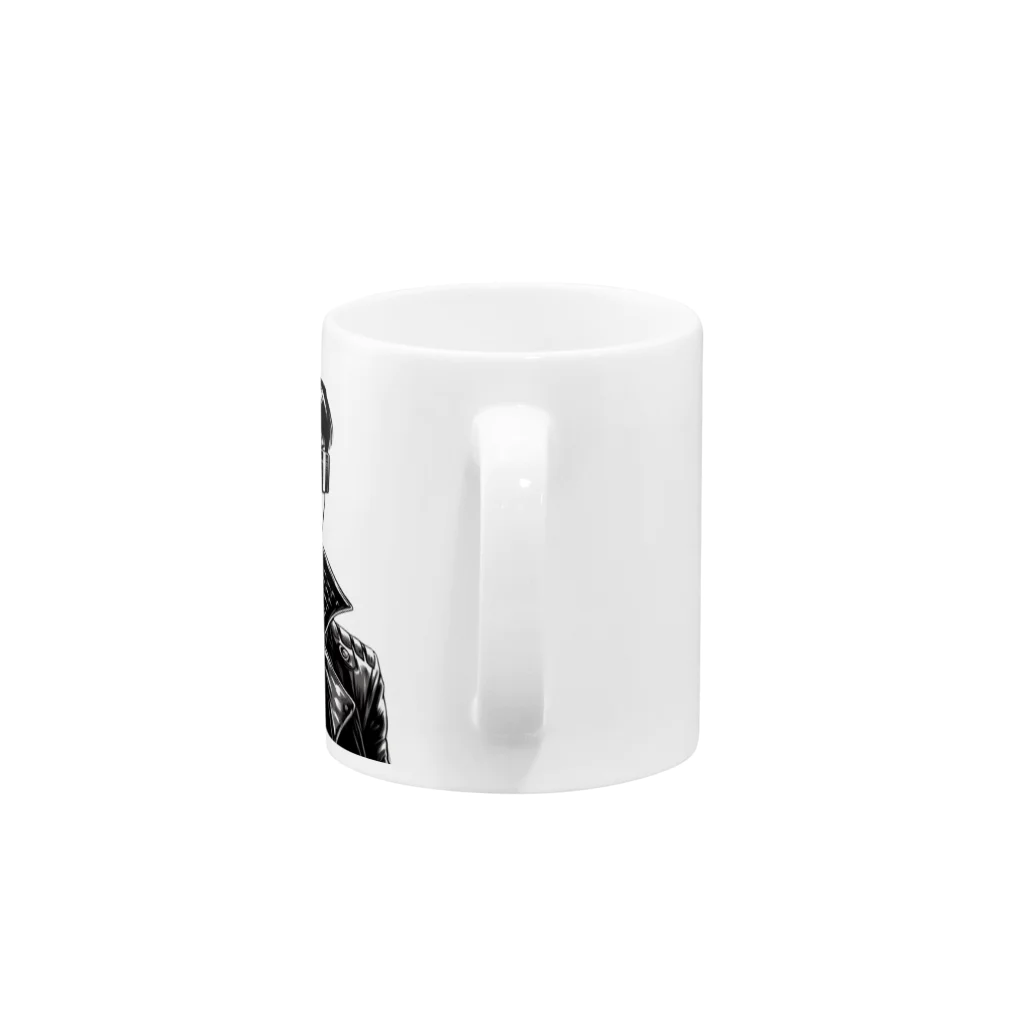 kangekiのサイバーパンクガールNo.8 Mug :handle