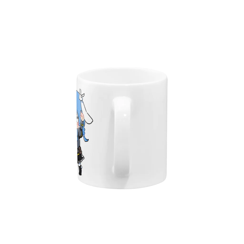 usabit.のぐっず屋さんのななゆ+うさぎガンマン Mug :handle