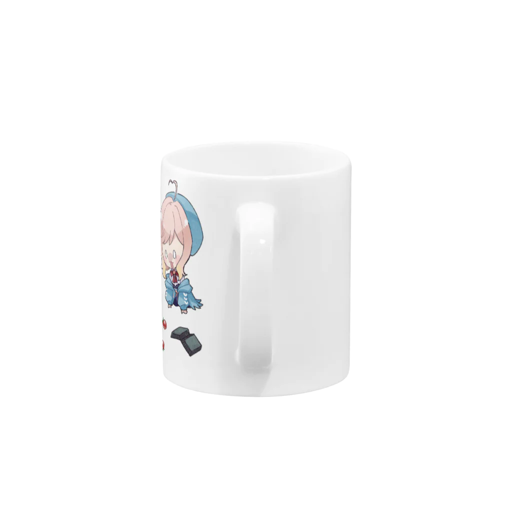 usabit.のぐっず屋さんのトマトぶちまけにゃこ師匠 Mug :handle