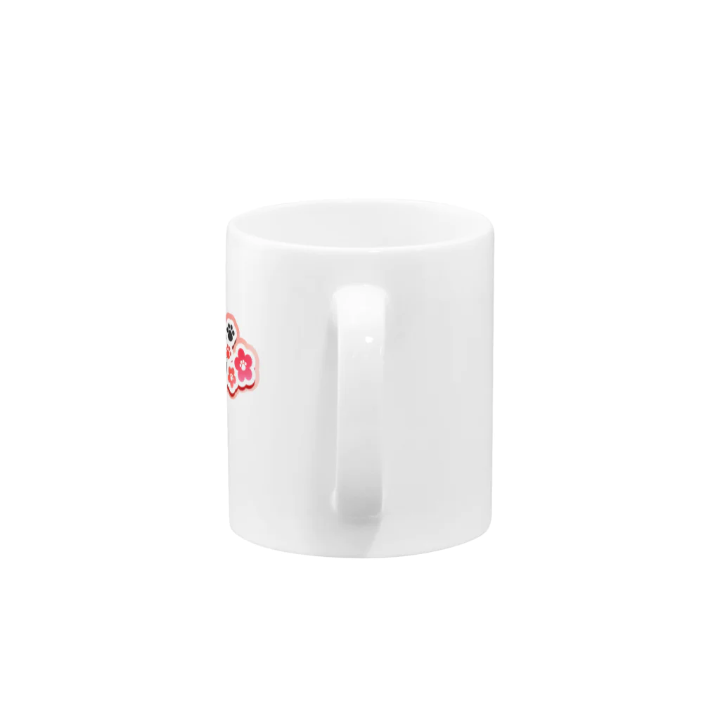 usabit.のぐっず屋さんの赤咲アタリロゴ Mug :handle