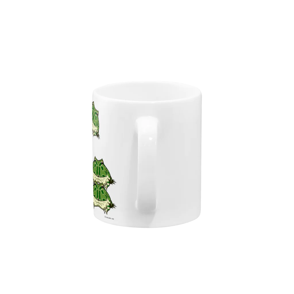 もむのふの爬虫類グッズやさんの積みクランウェル Mug :handle