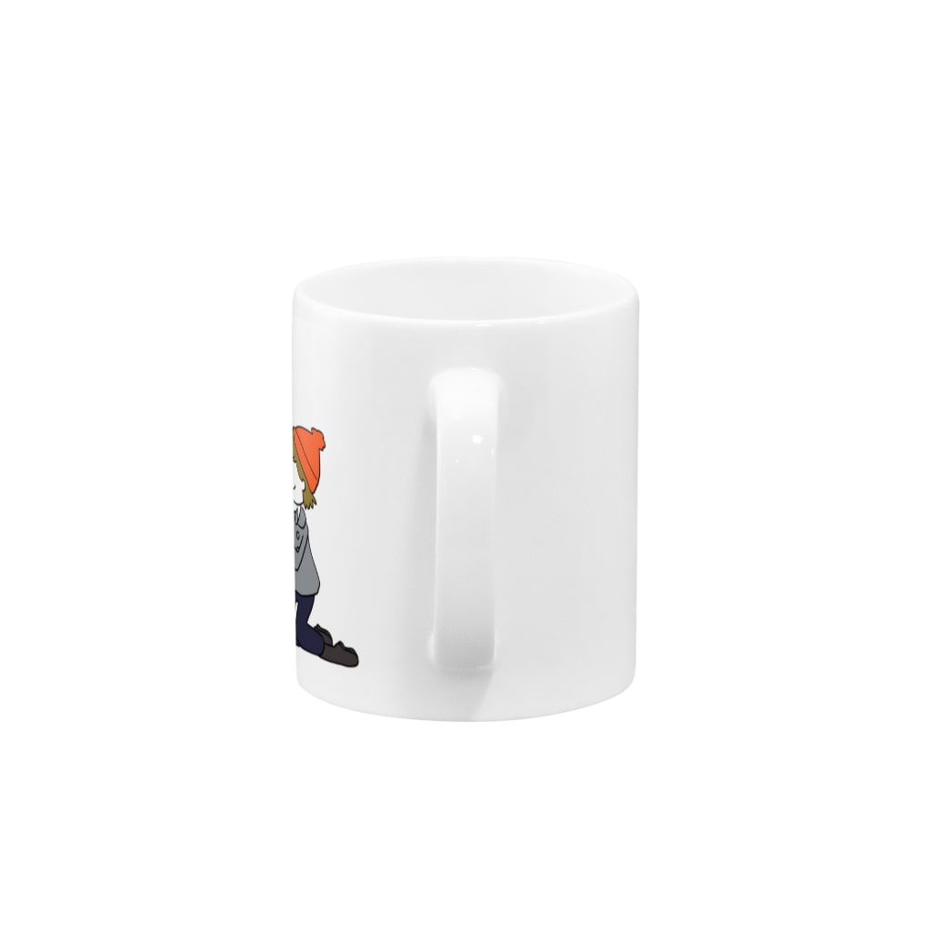 ﾊﾈｺﾊﾈのネコはてんとう虫に夢中 Mug :handle
