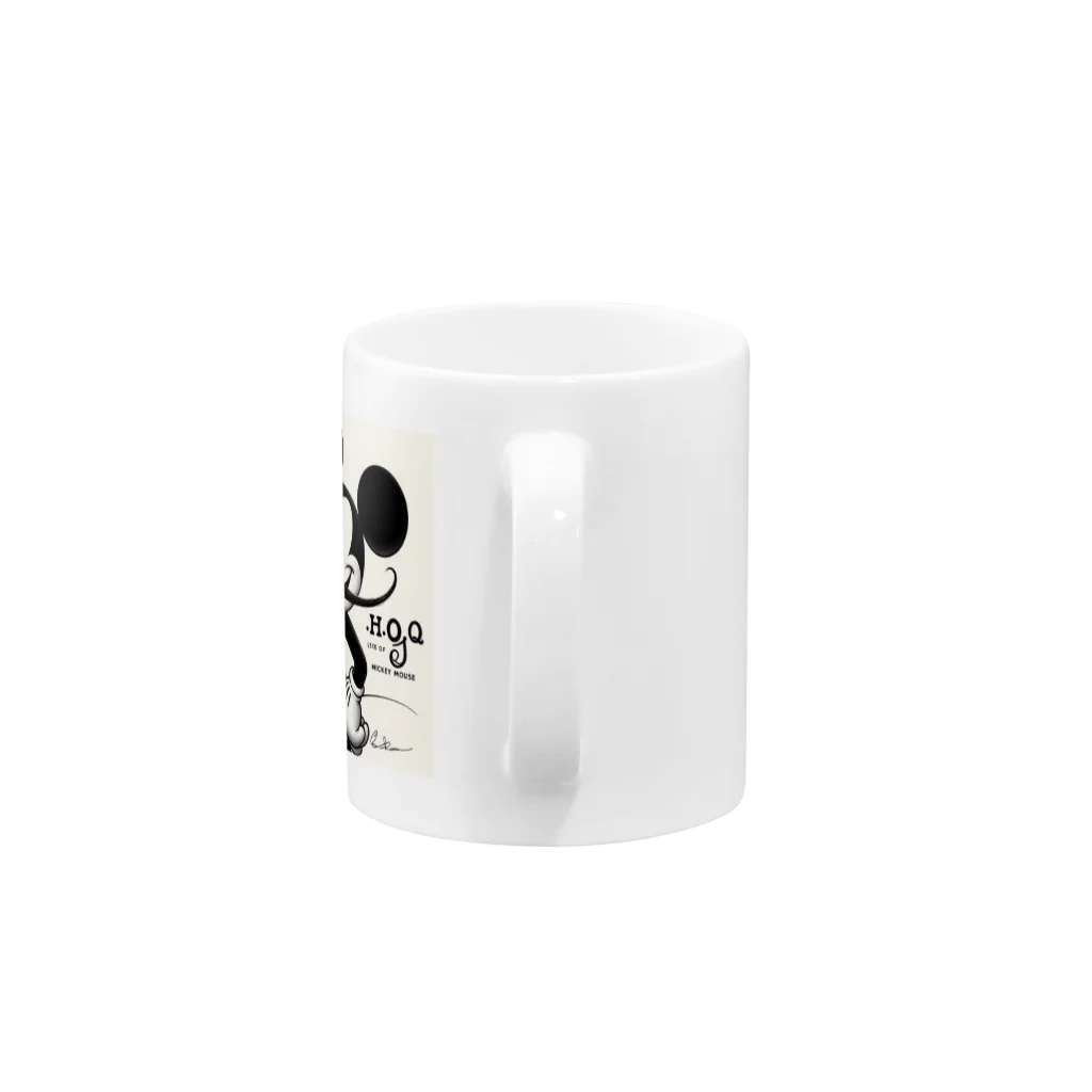 syumpのThe first Mickey Mouse and Marcel Duchamp. Mug :handle