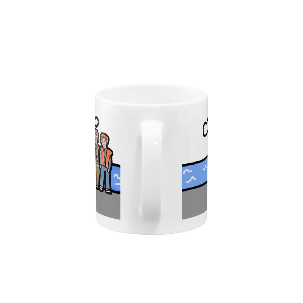 handy mesh pouchの還暦祝いの品 Mug :handle