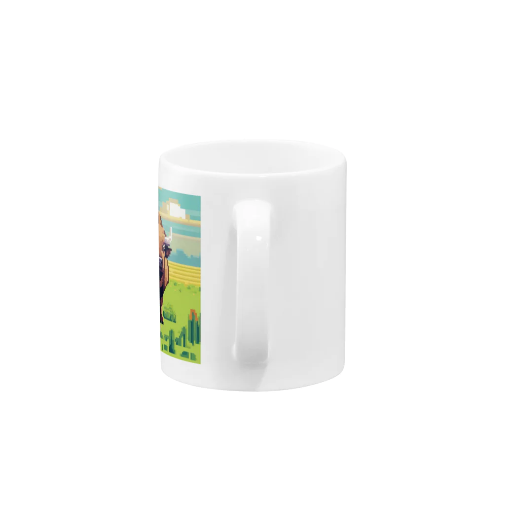 Ookaneのドット絵のサイ Mug :handle