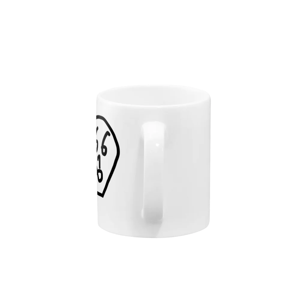 koja_laboの数字で顔作りました！パート2 Mug :handle