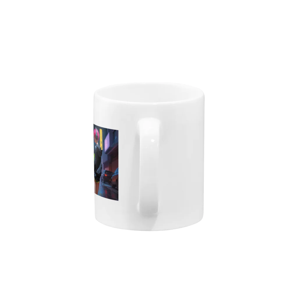 shiba9のCyber Girl Mug :handle