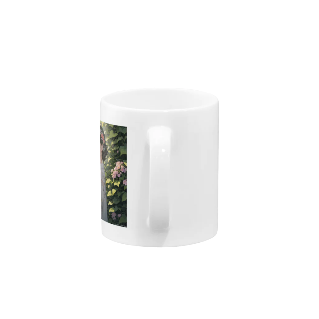 harusan29の植物や花を大切にする環境意識の高い子リス Mug :handle