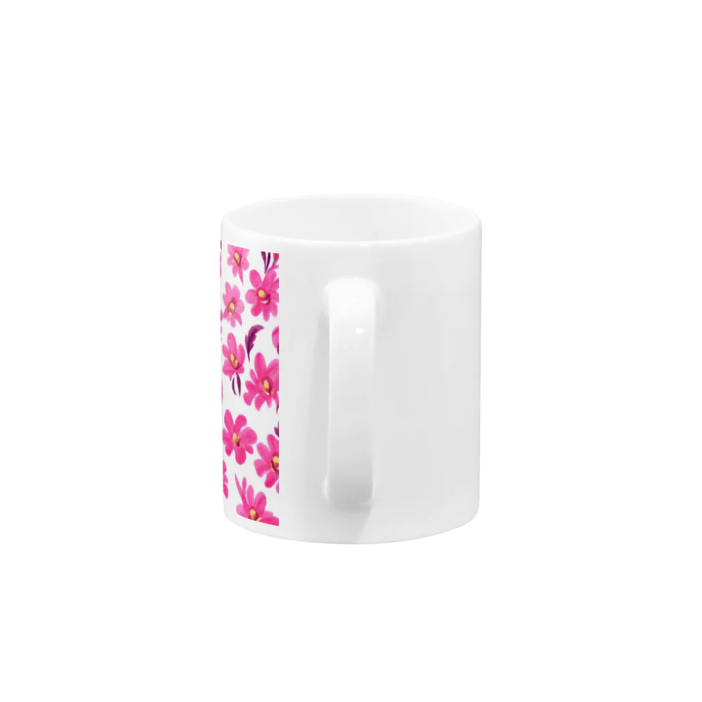 花柄グッズ専門店のピンクのガーベラのグッズ Mug :handle