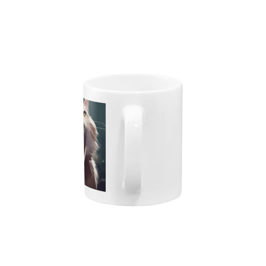 oekakishopのシャーッする猫 Mug :handle