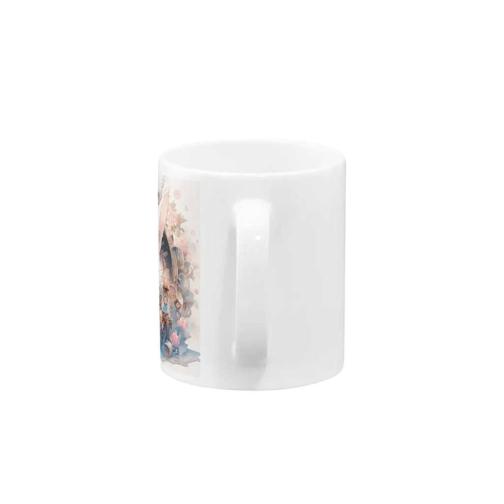 はなうさまほのうさぎと時計｡.:*･ﾟ Mug :handle