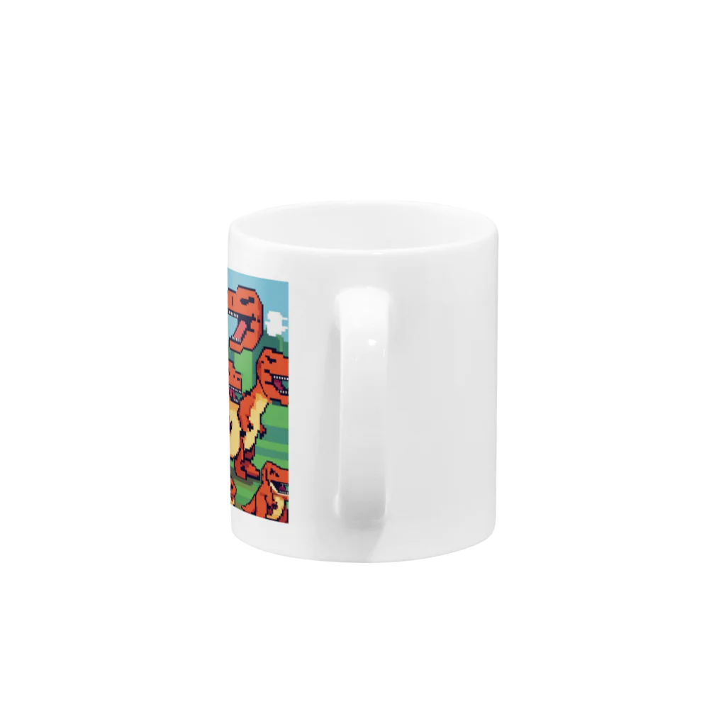 jj2424のティラノサウルス5 Mug :handle