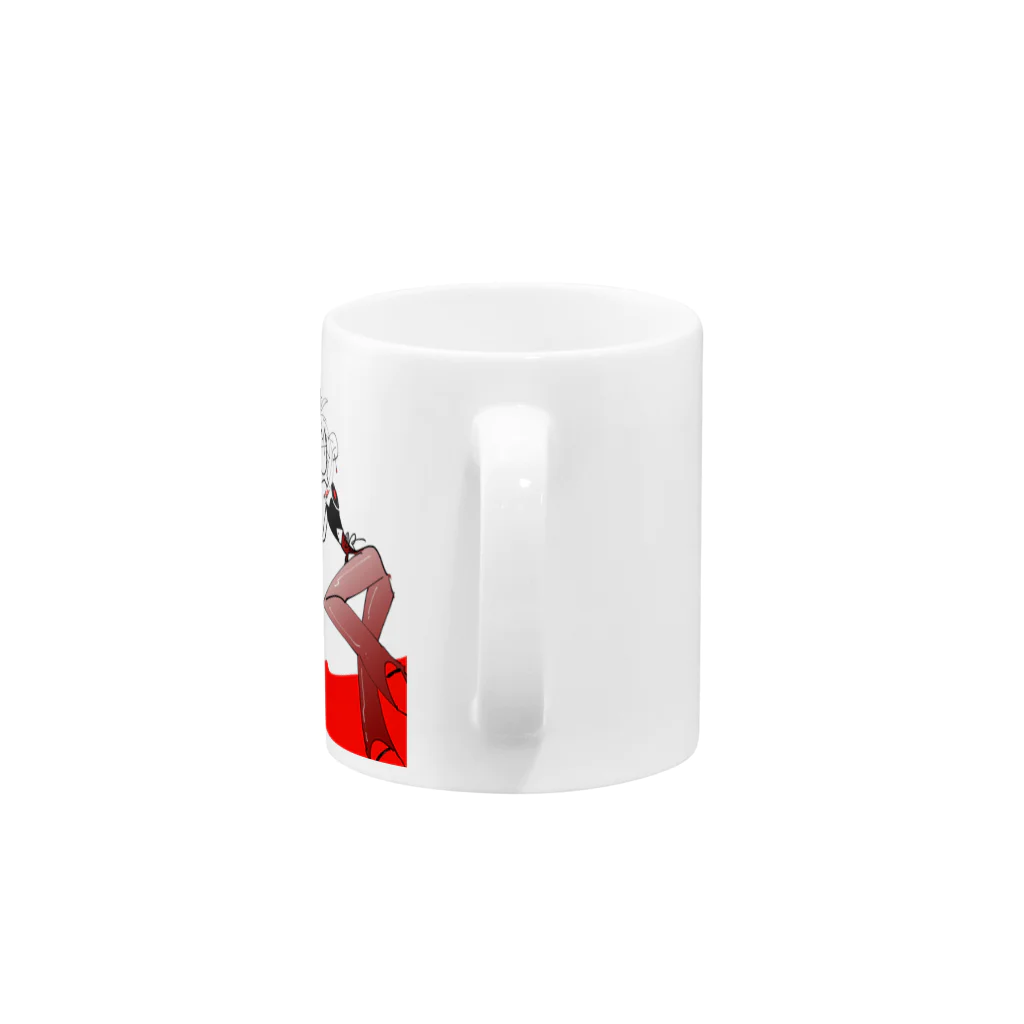 薄皮百人間のバニーちゃん Mug :handle