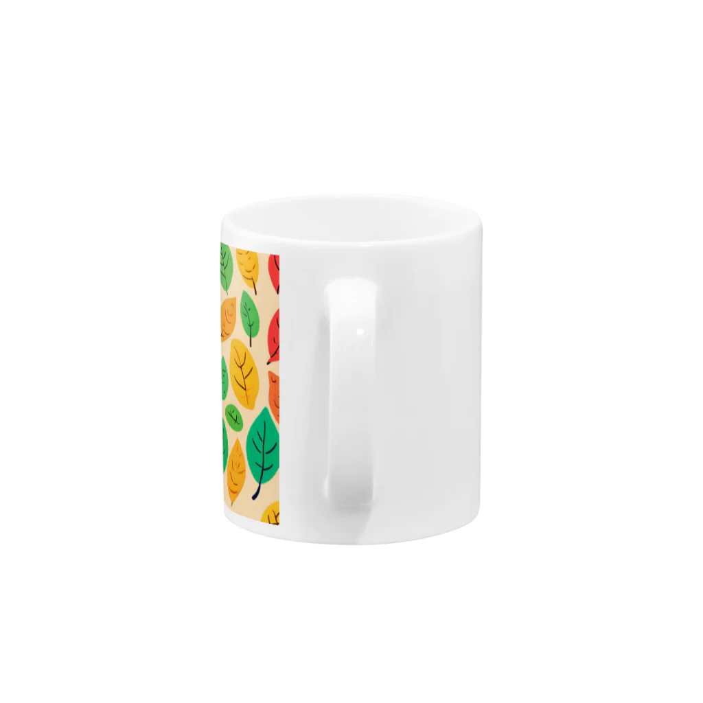 ＊Leafus_リーフアス＊のgreen leaf green Mug :handle