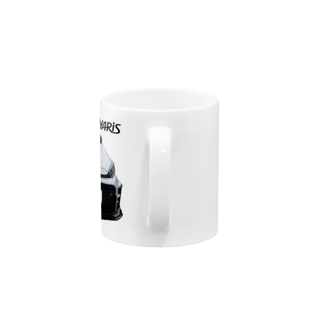 GRヤリスプリントグッズのTOYOTA 　GRヤリスのプリントグッズ Mug :handle